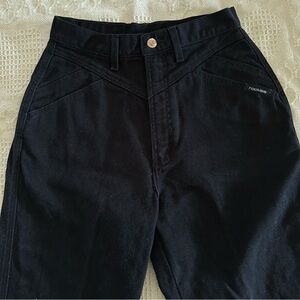SOLD (DP) VINTAGE Rocky Mountain bareback black western jeans